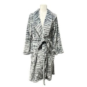 PJ Salvage Plush Cozy Animal Print Robe